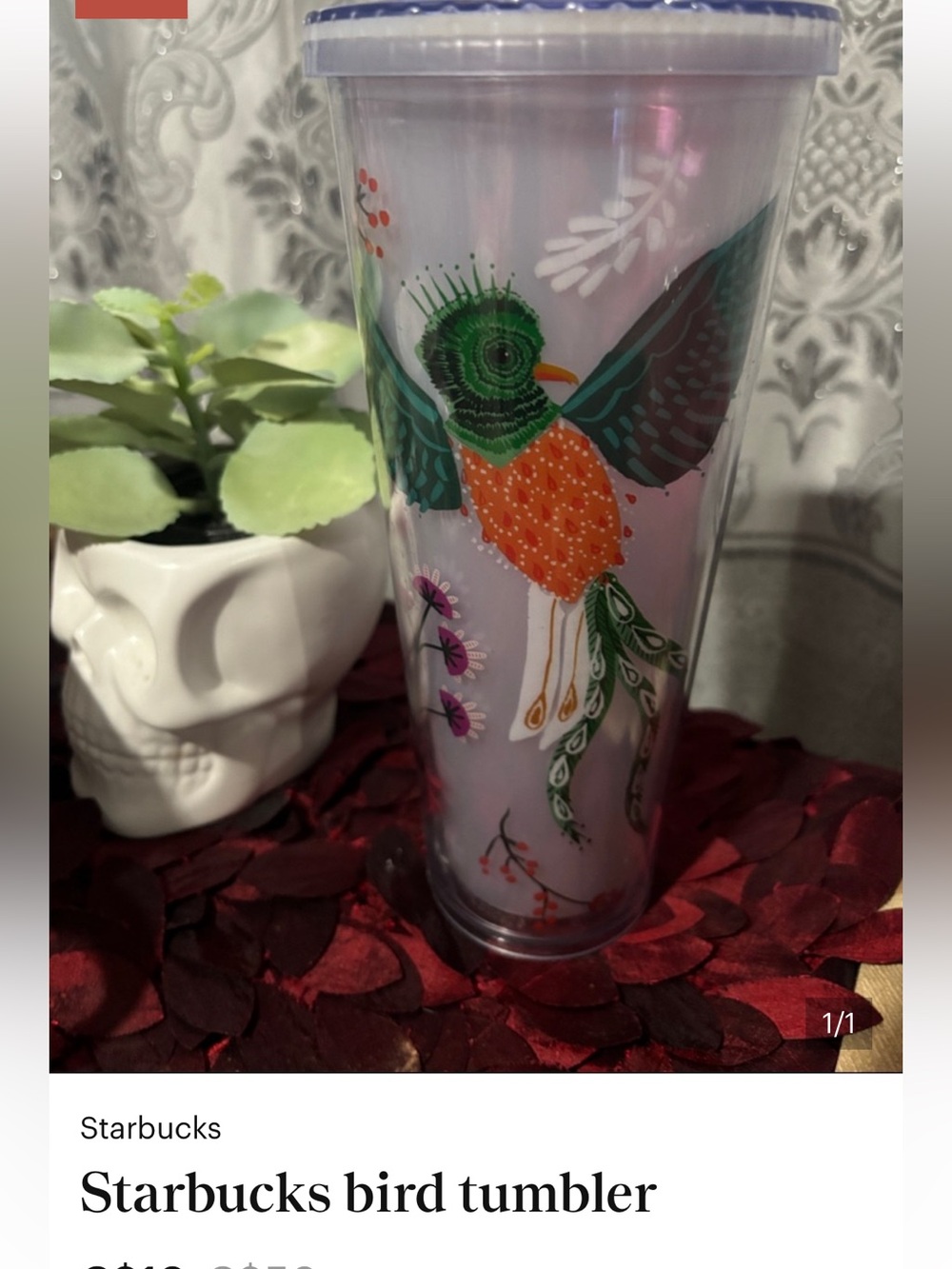 Starbucks bird tumbler